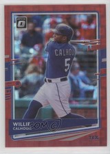 2020 Panini Donruss Optic FOTL Red Pandora Prizm 36/79 Willie Calhoun #152 00d2