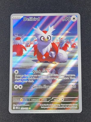 Delibird 152/132 Illustration Rare IR Pokemon Card Game TCG Mega Evolution Holo