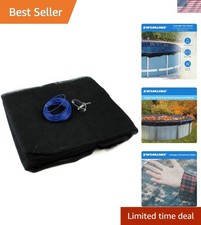 UV Resistant Winter Pool Cover with Lock-in Installation for 21 FT Round Pools