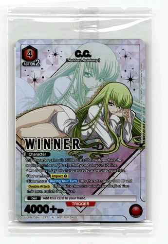 Union Arena - C.C. C2 - Foil Winner Promo Sealed - Code Geass Anime ...