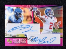 2022 Leaf Pro Set Metal Pink Prismatic 1/1 Jerrion Ealy Matt Corral Auto ux1