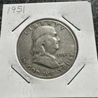1951-BEN FRANKLIN HALF-DOLLAR 90% SILVER  .50¢ UNITED STATES