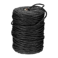 Natural Jute Twine String 328ft x 3mm Long Strong Ribbon Twine Rope Black