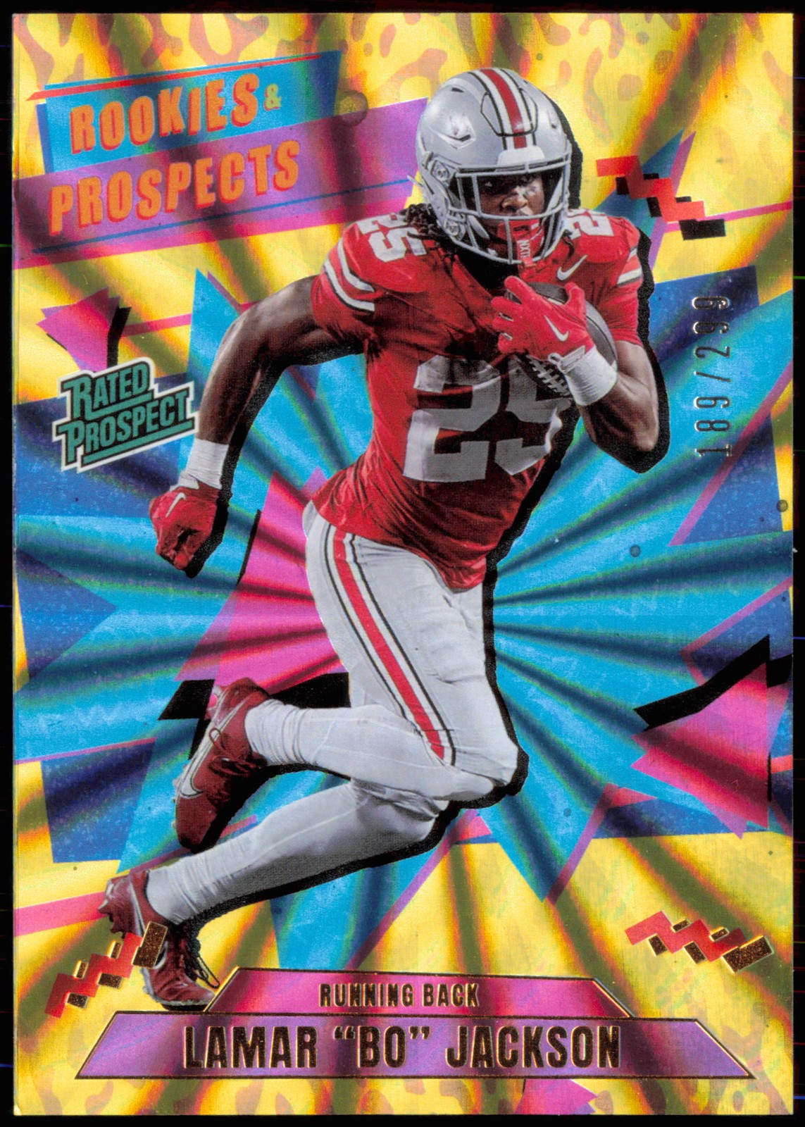 Lamar "Bo" Jackson 2026 Panini Decades 90s Yellow /299 #144 Buckeyes d03