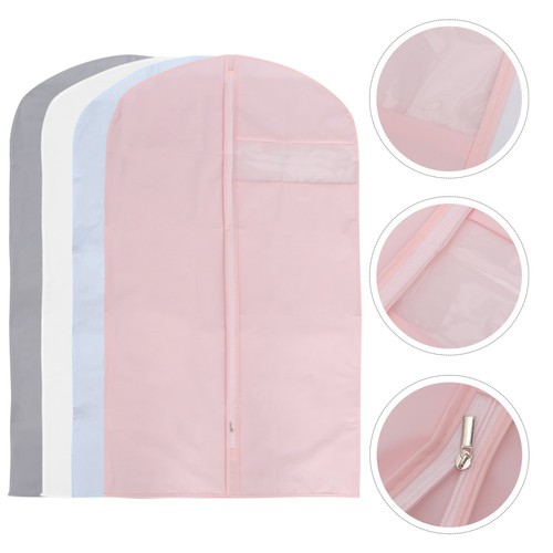 4 Pcs Dust Cover Clothing Storage Bride Bridesmaid Clothes Protector Bag