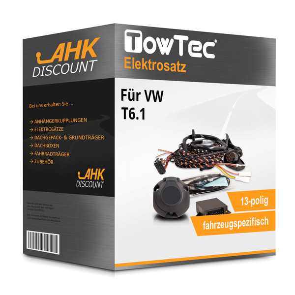 für VW T6.1 10.2019-Jetzt Towtec Elektrosatz 13Polig Fahrzeugspezifisch-image