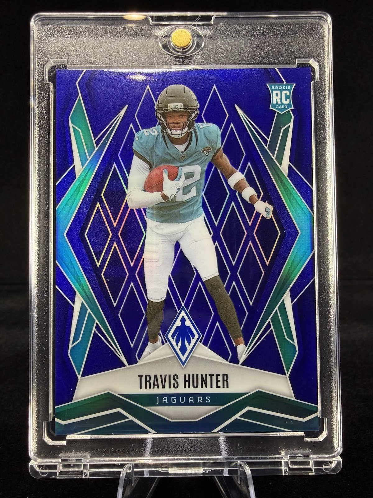 2025 Panini Phoenix Travis Hunter Rookie RC Blue /50 Jaguars #157