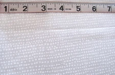 1 yd Cotton White Tone on Tone with White Dotted Stripes by Dear Stella Designs