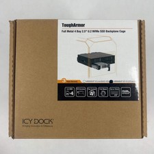 Icy Dock Full Metal 4 Bay 2.5" Backplane Cage MB699VP-B V3 READ