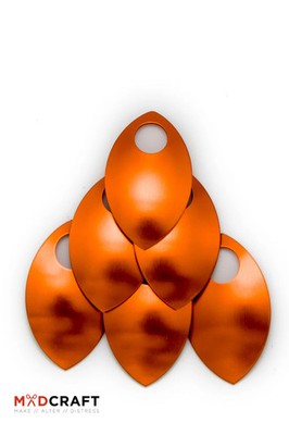 Burgschneider - Aluminium Scales Orange medieval & fantasy costume