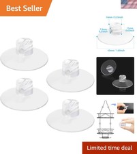 4 Heavy Strength Suction Cups for Bathroom Shower Caddy - Reliable Portable