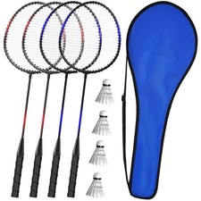 Badminton Set Federball Schläger Tragetasche...