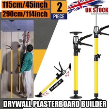 2X Adjustable Drywall Plasterboard Builder Ceiling Props 115-290cm Extendable