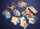 LIncoln Cents Wheat/Steel/ Cull to Uncirculated/Lincoln Memorial Copper 2 Rolls.