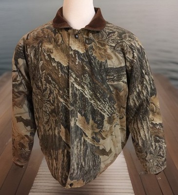 Walls Outdoors Men Quilted Lined XLT 46-48 Full Zip USA Made Realtree - Spot