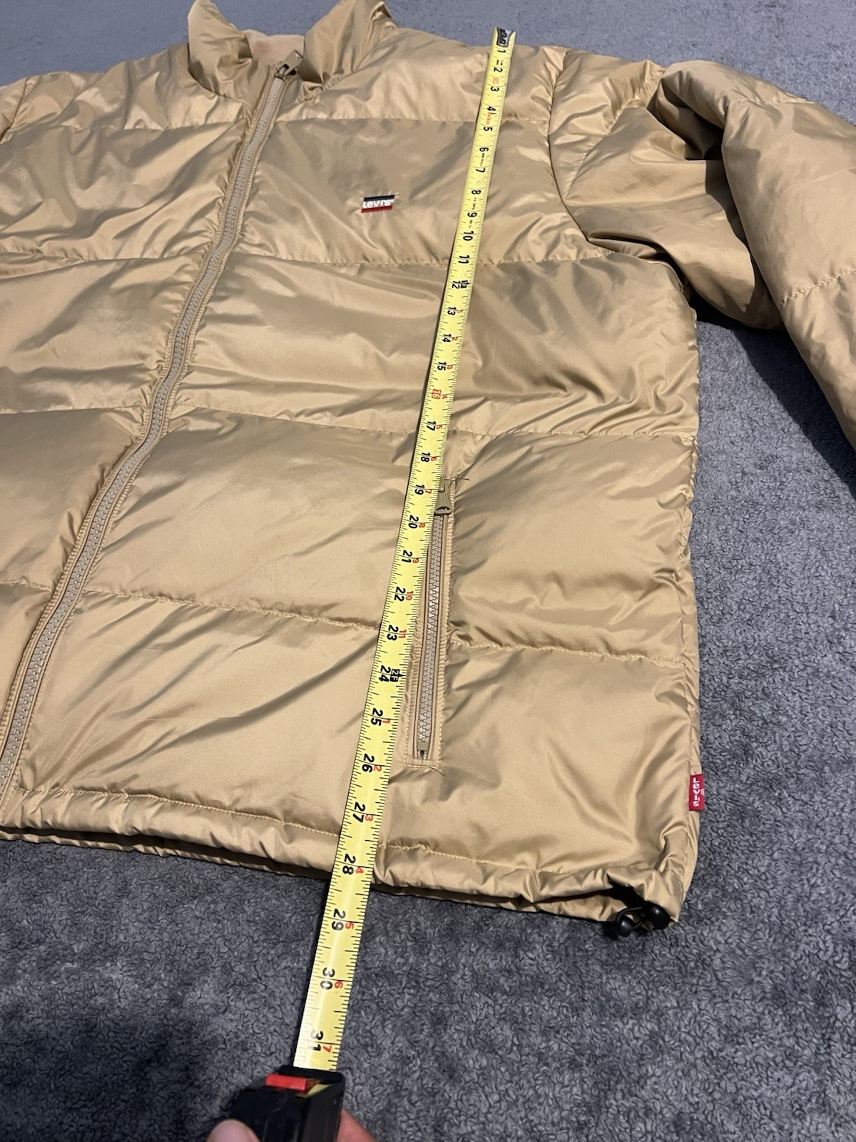 Levi's Performance Fillmore Puffer Jacket Beige G… - image 5