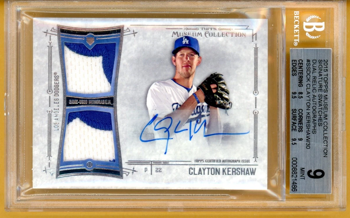 Clayton Kershaw Serial Numbered Baseball Sports Trading Cards for