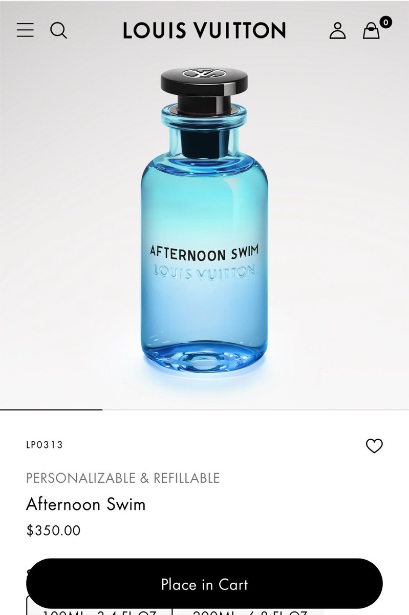 【ほぼ新品】AFTERNOON SWIM LOUIS VUITTON 100ml Afternoon Swim Luxury Fragrance | LOUIS VUITTON ®