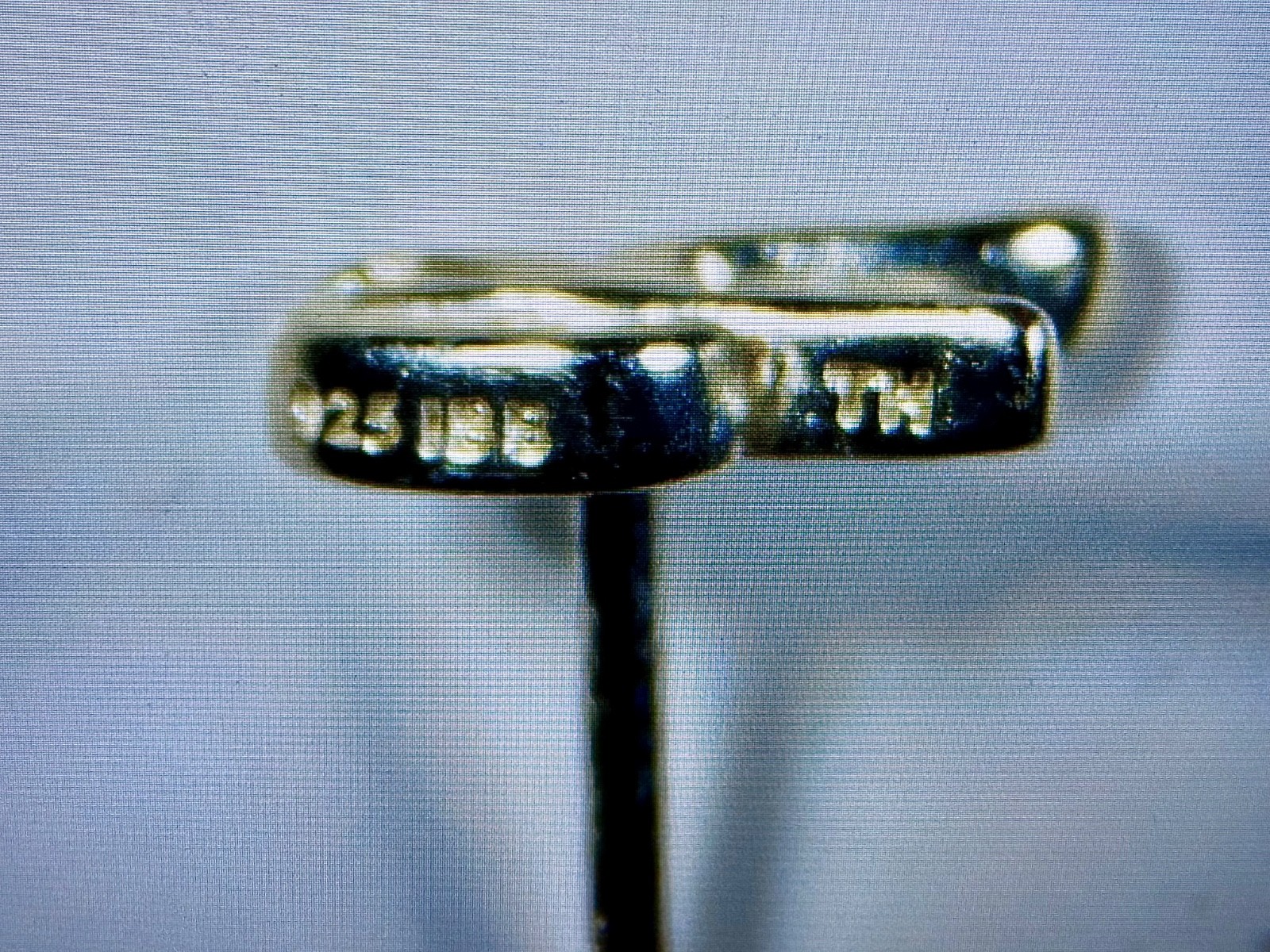 Sterling Silver Script K Initial Stud Earrings 92… - image 6