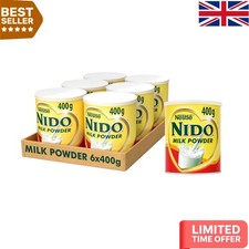 6-Pack Nestlé Full Cream Instant Milk Powder - 400g Tins, Rich in Nutrients