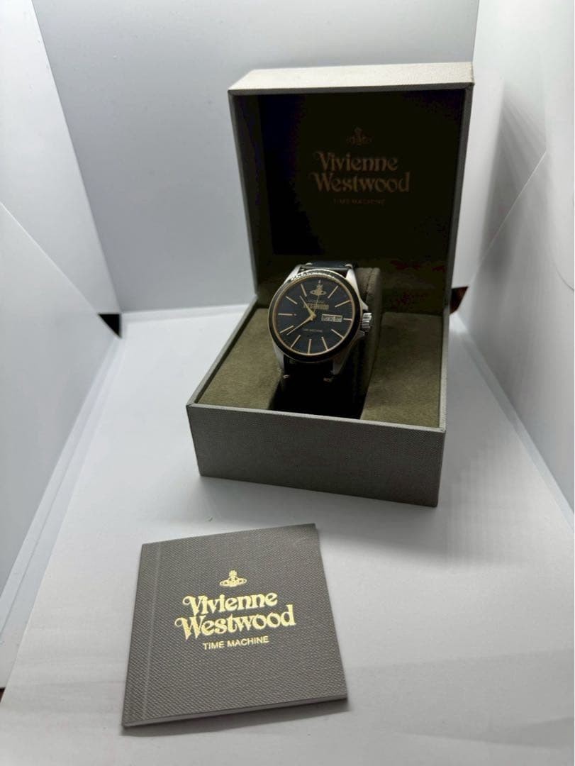 Vivienne Westwood Time Machine Quartz Watch Black Day… - Gem