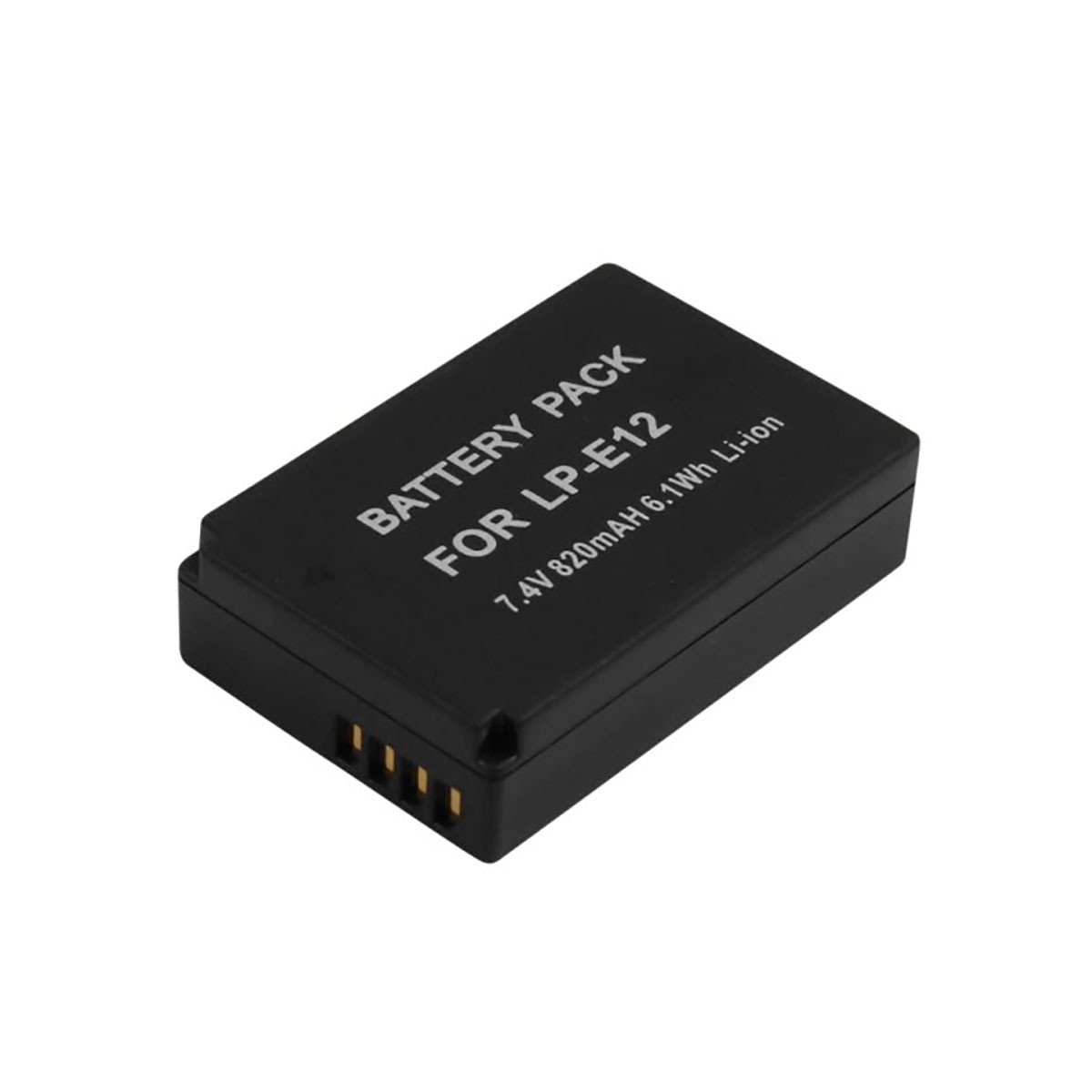 Batterie LP-E12 haute performance 7.4V pour reflex Canon EOS 100D avec autonomie de 820mAh