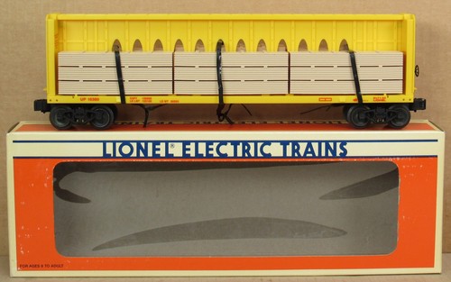 Coche plano Lionel 16380 Union Pacific Center I-Beam con carga de madera calibre O Nuevo de Lote Antiguo | Zustand: New