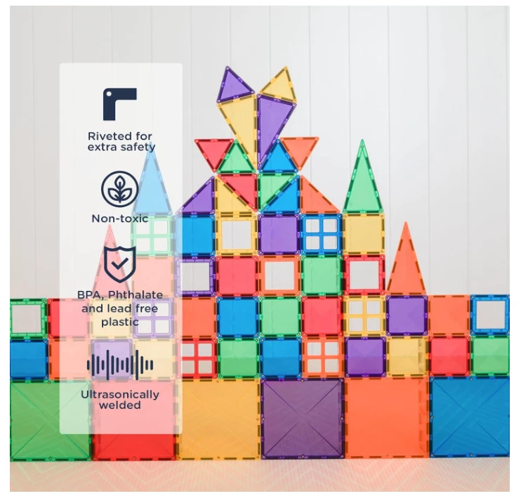 Connectix Rainbow Starter Pack - Juego de construcción magnético de 60 piezas - Envío gratuito Foto 3 de 4