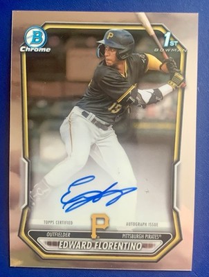 2026 Bowman Chrome Edward Florentino 1st Bowman On Card Auto Card #CPA-EF