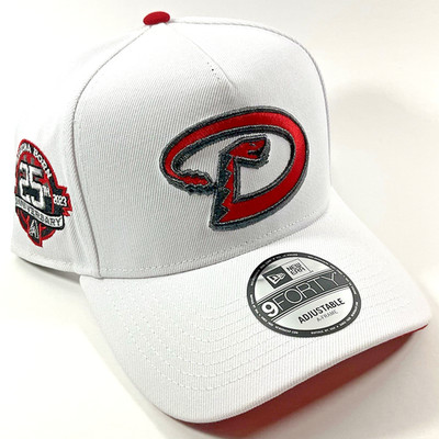 New Era AZ Diamondbacks White Red UV Exclusive 9FORTY A-Frame Snapback Hat Cap