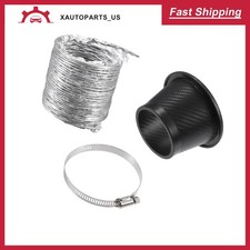 1 Set Air Intake Duct Front Bumper Car Round Brake Air Duct With Flexible Hose 1 Set Air Intake Duct Front Bumper Car Round Brake Air Duct With Flexible Hose
