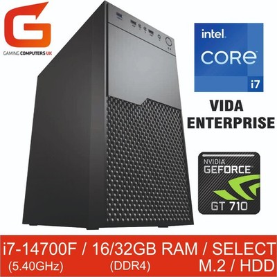 OFFICE PC i7-14700F 5,40GHz 16/32GB RAM DDR5 M.2/HDD GT710 GPU WINDOWS 11 PRO