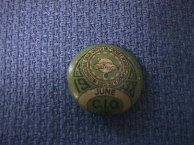 United Auto Workers Pin - 6/1938