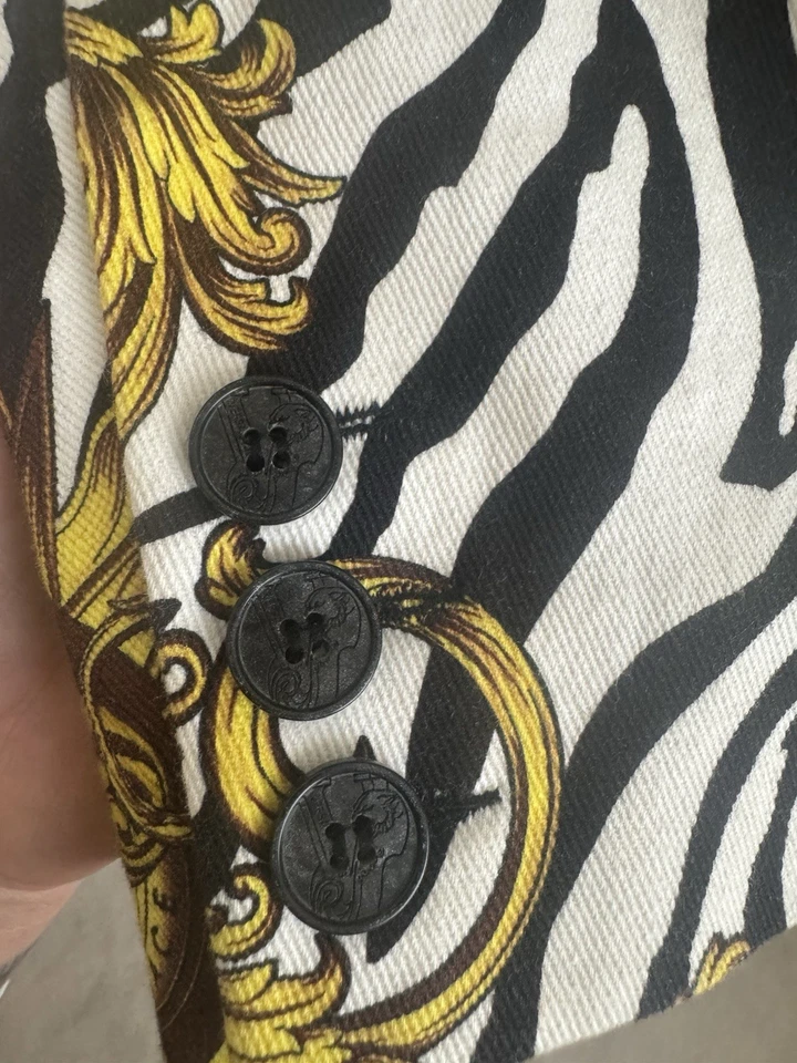 Blazer Versace Jeans Barroco Estampado Animal Para Hombre Talla L Foto 2 de 4