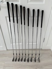 Vintage John Letters Fred Daly Golf Eisensatz 3 4 5 6 7 8 9 PW SW Stahlsch&auml;fte
