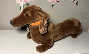 Dachshund Plush Dog Brown Wiener Dog Toy 20in