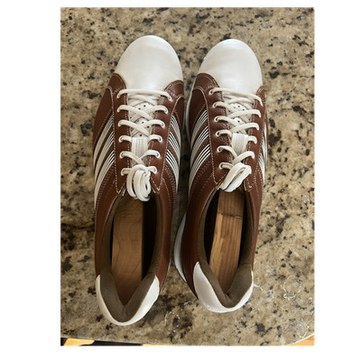 Adidas Size 10.5 Adicross Tour Spikeless Golf Shoes Men's Brown White Leather