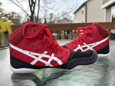 Asics Snapdown 3 Kids Wrestling Shoes - Size 6 Black Red 1084A009