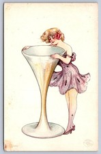 DS1/ Samuel Schmucker Postcard c1910 Woman Fa...