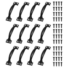12 Pcs Door Handles, 3.9" Hardware Handle Pull with Screw, Black