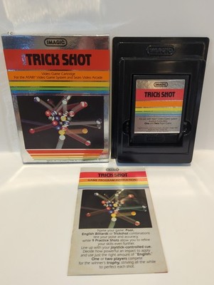 Trick Shot (Atari 2600, 1982, IMAGIC) Complete in Box, and tested.