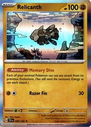 Relicanth 084/162 Temporal Forces Holo Rare