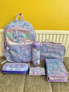 Smiggle Purple Trailblazer Classic Attach Backpack Boba Pink