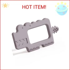 Moonkie Teething Toy, Safe & Easy to Hold BPA Free Silicone Baby Soothing Teethe