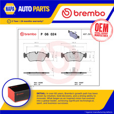 Brake Pads Set fits BENTLEY BROOKLANDS R 6.7 Front 92 to 97 L410IT Brembo New