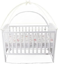 Babyhood Cot Canopy Net, Standard, Cream