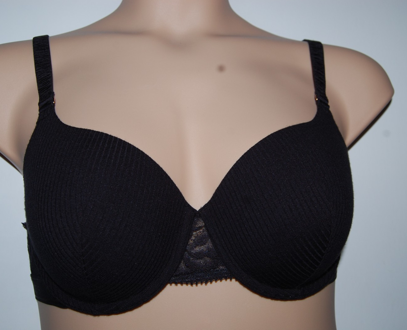 M&S Rosie Balcony Bra Underwired Padded Black UK 38B EUR 85B BNWOT