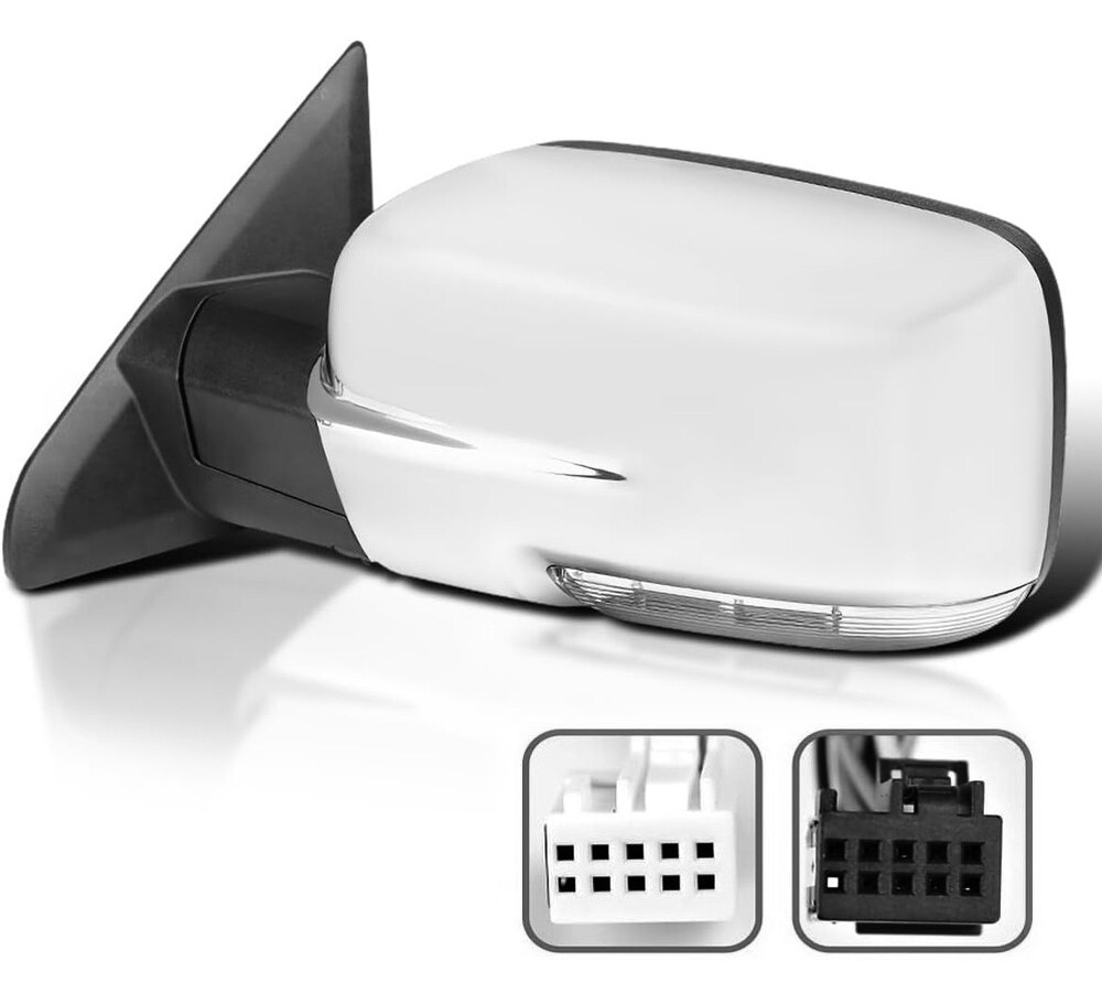 New Mirror Sliver Cover Power Folding Signal Driver/Left Side For 13-18 Ram 1500