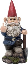 Home 'n Gifts Gnomo stravagante ribaltabile dito medio mini multicolore 