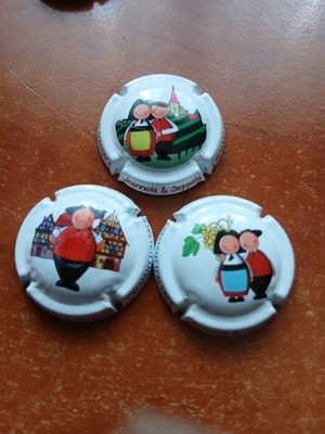 Set mit 3 Kapseln Crémant d'Alsace   Jeannala und Seppala  